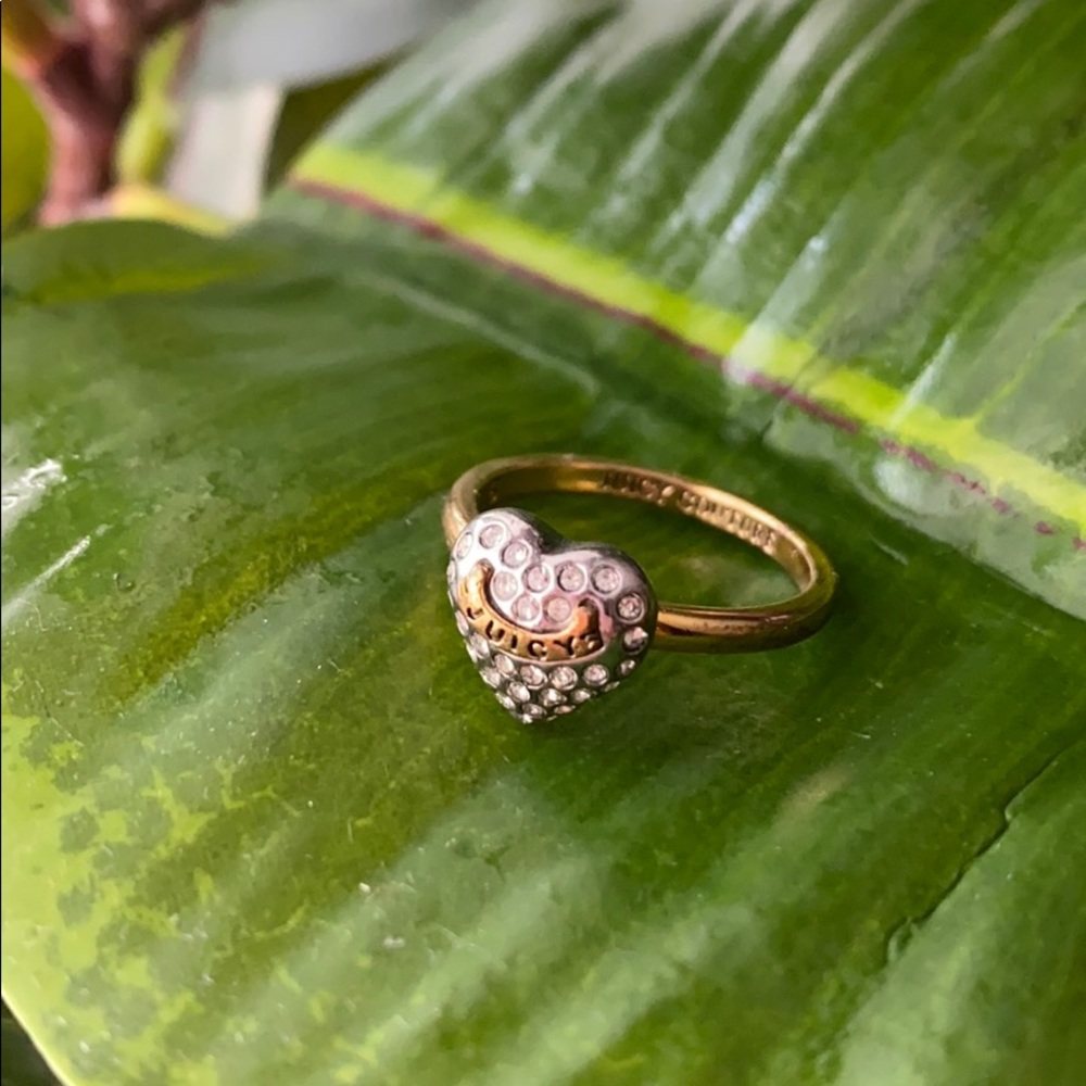 Juicy Couture Pave Heart Ring